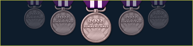 Spezielle Medaille in Sommerspielen